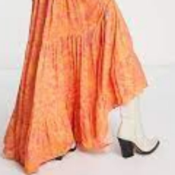 new  Free People Tiers For You printed maxi dress  491an - Picture 8 of 8